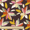 Algodón estampado MAXINE Café negro / Multicolor vintage